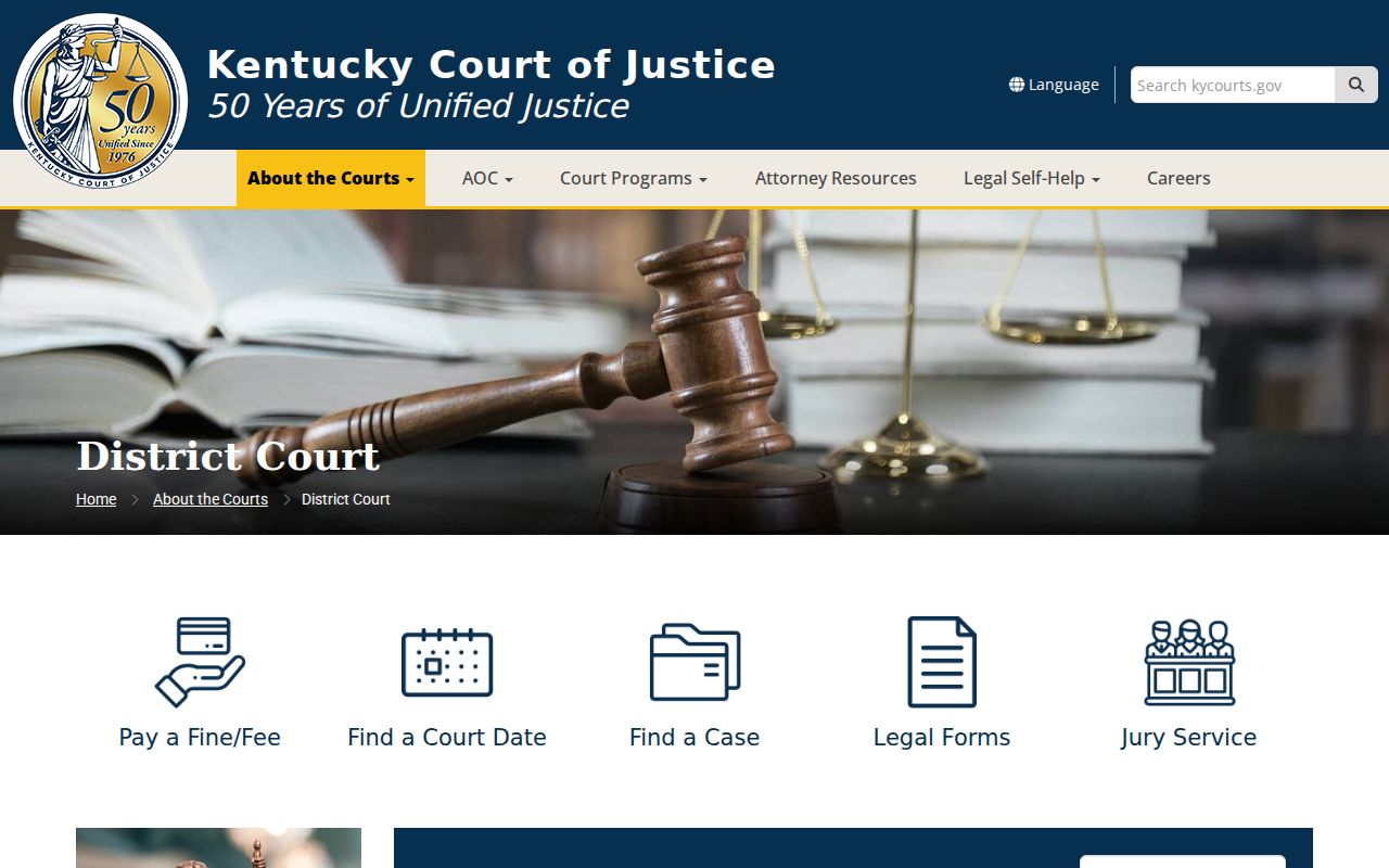 Leslie County criminal court case District Court jurisdiction page