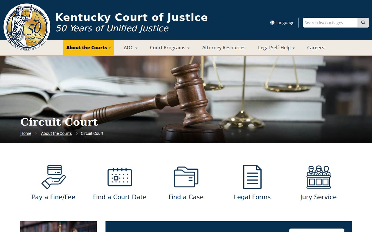 Leslie County criminal court case Circuit Court jurisdiction page