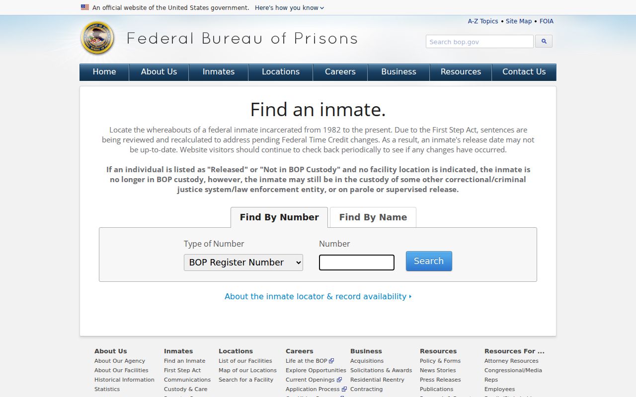 Leslie County federal criminal history inmate locator