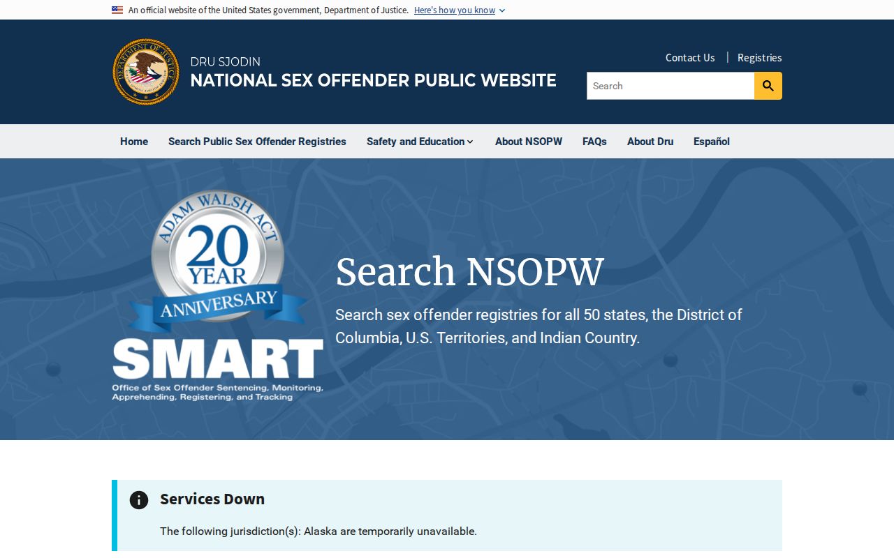 Leslie County sex offender check using the National Sex Offender Public Website